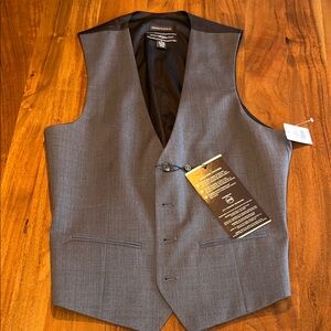 Joseph Abboud Wool Blend NWT  Cool Motion Comfort Gray Vest